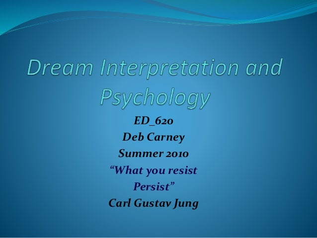 Реферат: Dream And Meaning A Psychological Analysis Of